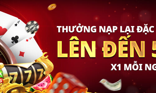 Thưởng nạp lại 50 USD tại Live Casino House